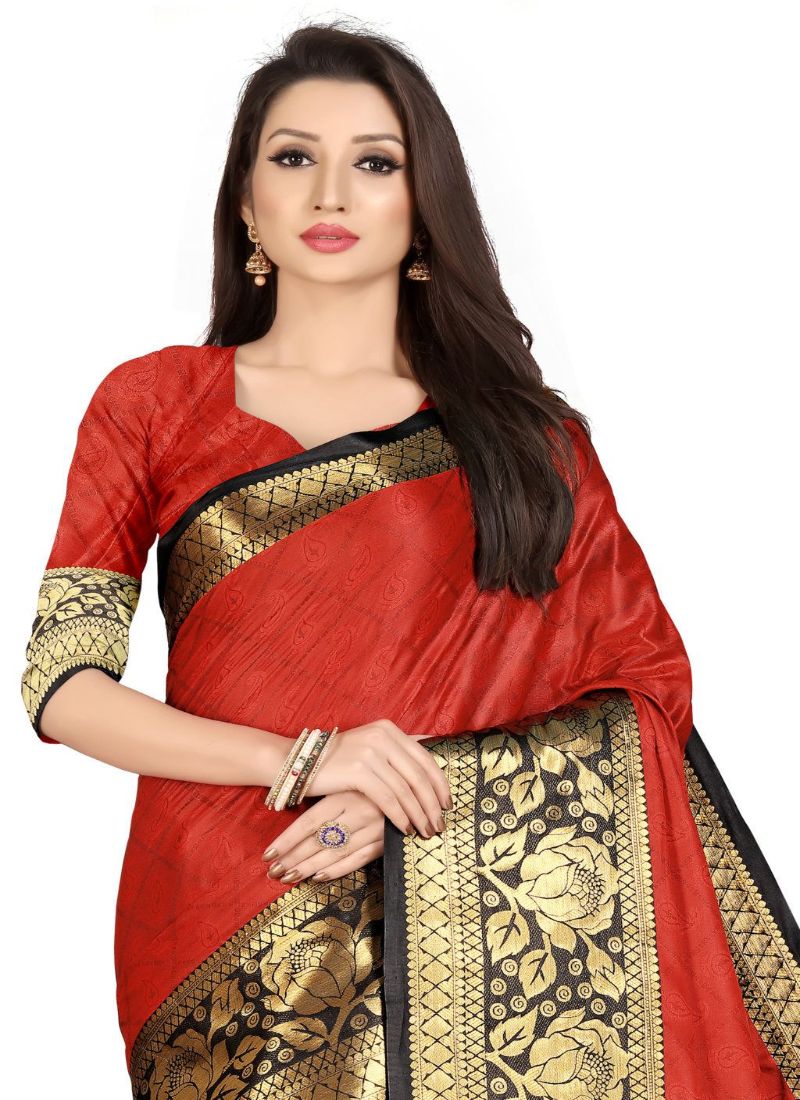 Generic Women's Cotton Silk,Jacquard,Poly Silk