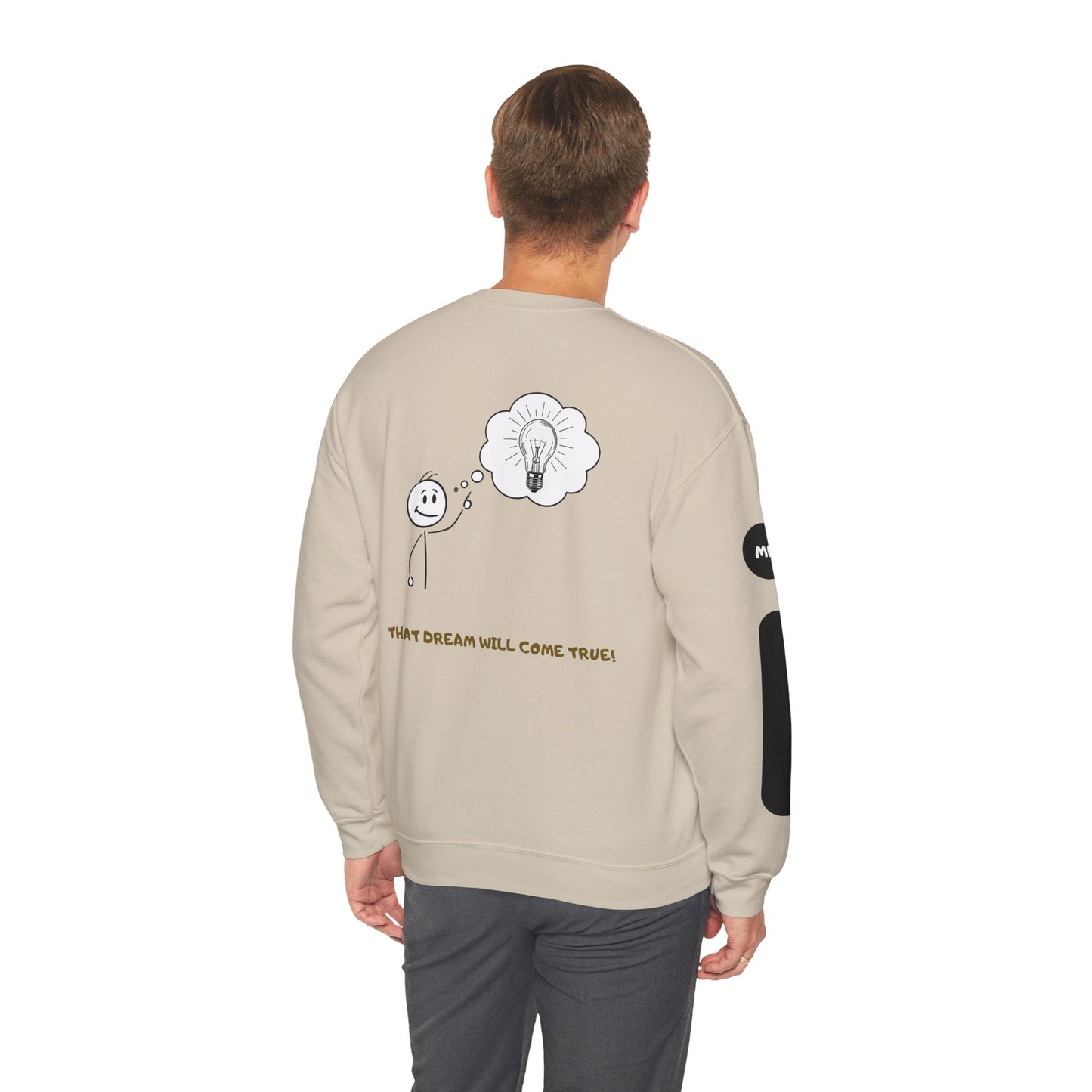 Motivational Crewneck Sweatshirt – "Don't Lose Focus… You've Got This" Scenic Design