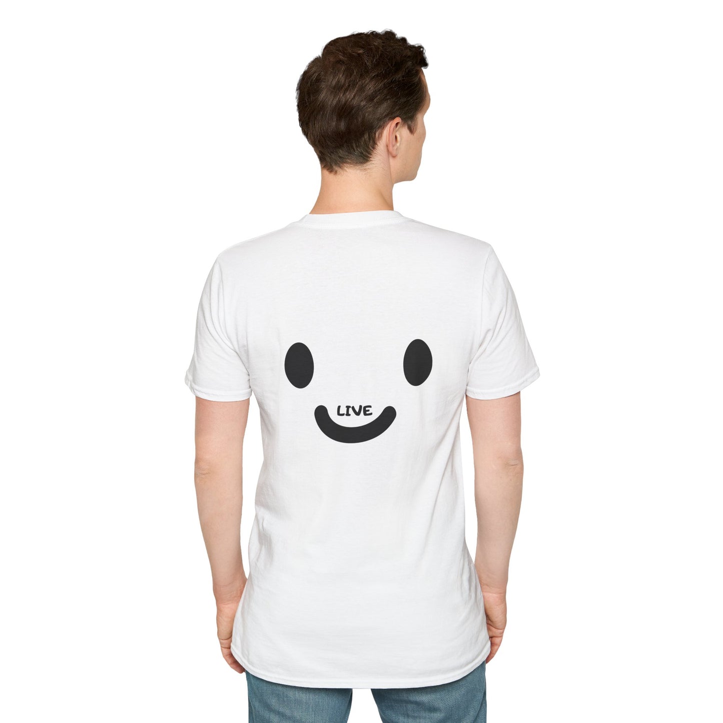 Live Smiley T-Shirt — 'Are You Still Alive?' Sunburst Positive Tee
