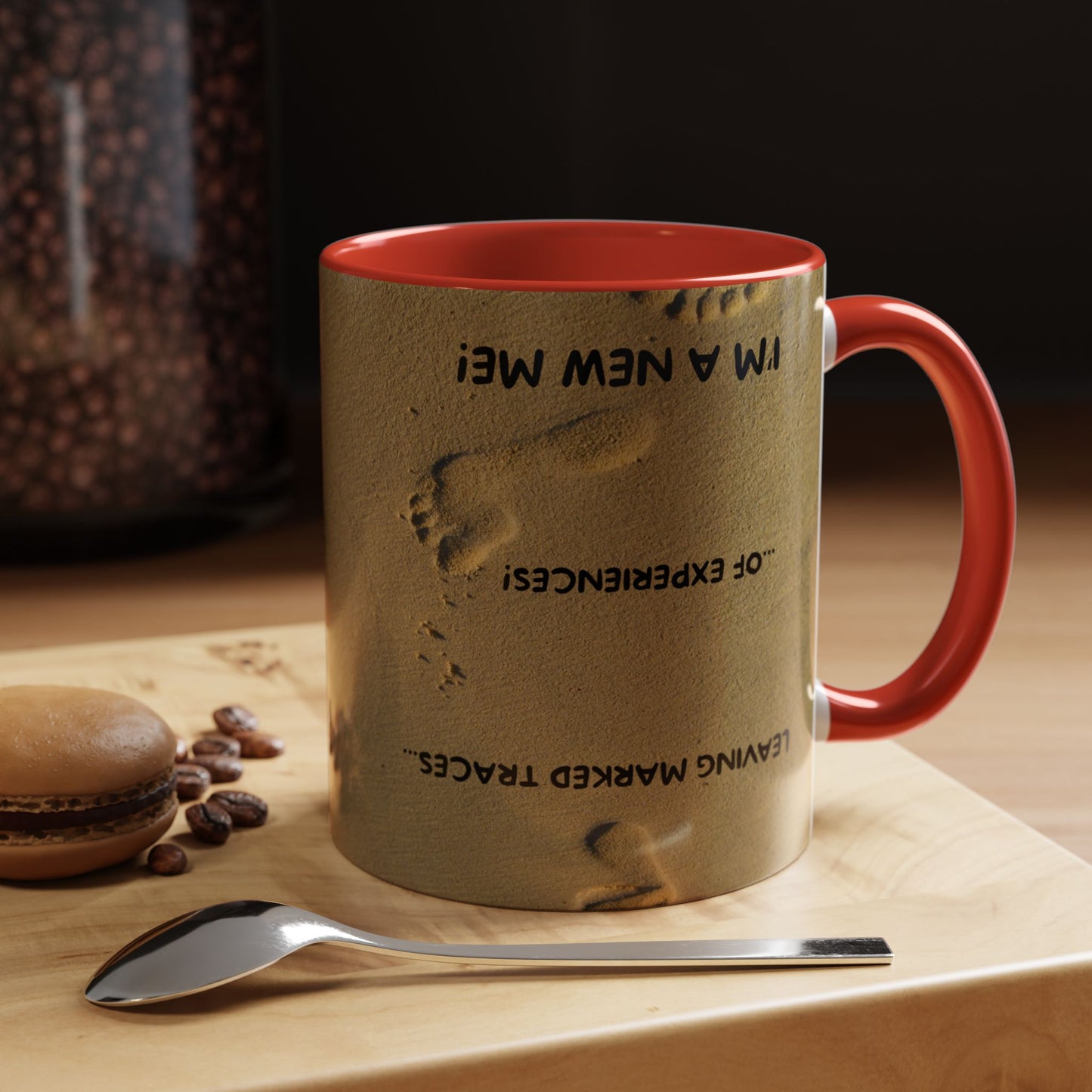 LEAVING EXPERIENCES Inspirational Accent Coffee Mug - Perfect Gift for New Beginnings, Motivation, Self-Discovery, Café Lover, Ceramic Cup