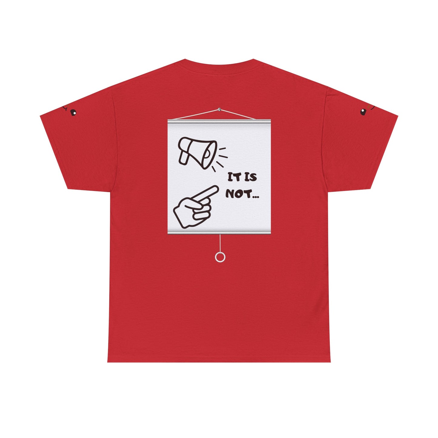 Graphic Tee — "It's Not Your Fault" Comic-Style Pointing Design