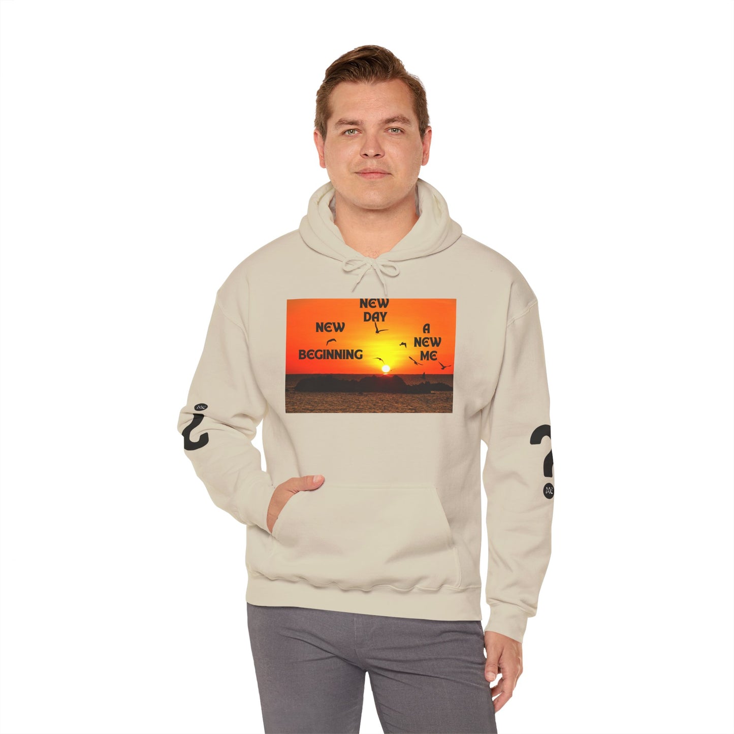 New Day, New Me Motivational Hoodie - Cozy Unisex Sweatshirt for Inspiration, Self-Care, Fitness Goals, Gift for Him, Her