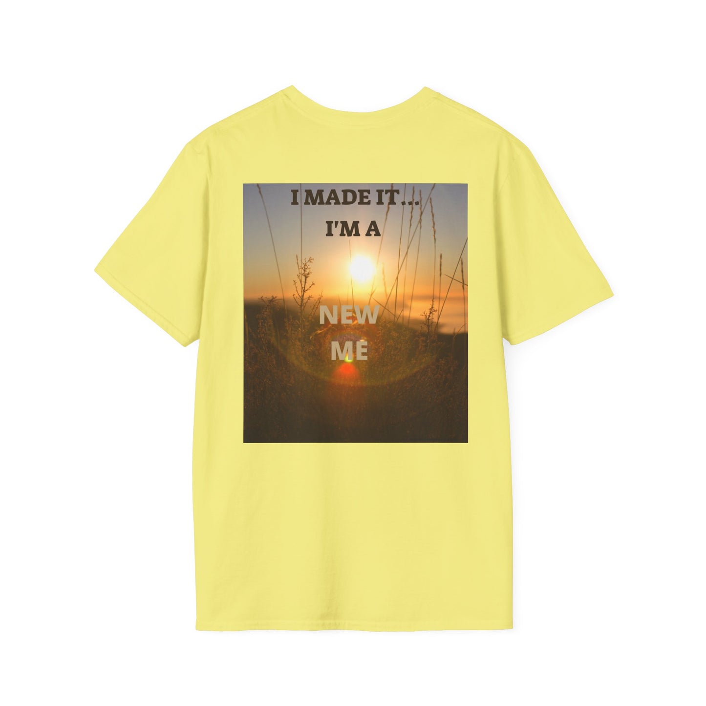 I MADE IT Inspirational Quote T-Shirt for Personal Growth, Motivational Tee, Beach Vibes Shirt, Gift for Friends, Unisex Softstyle Tee
