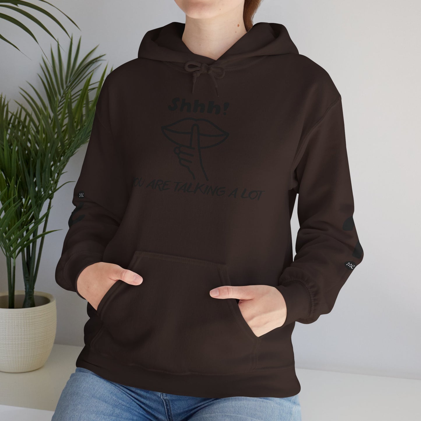 Shhh! Funny Unisex Hooded Sweatshirt, Cozy Hoodie for Introverts, Ideal Gift for Friends and Family, Perfect for Casual Wear, [...]