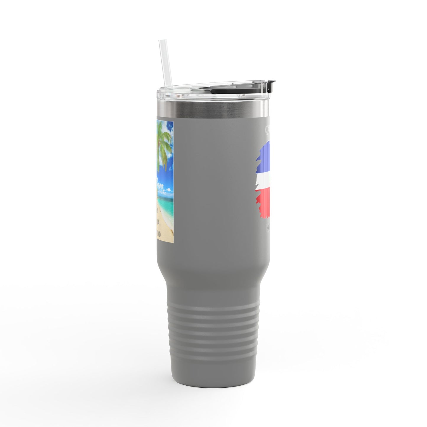 Dominican Republic Insulated Travel Mug, Caribbean Travel Cup, Beach Lover Gift, Quisqueya Hermosa Thermos, Vacation Essential, Summer [...]