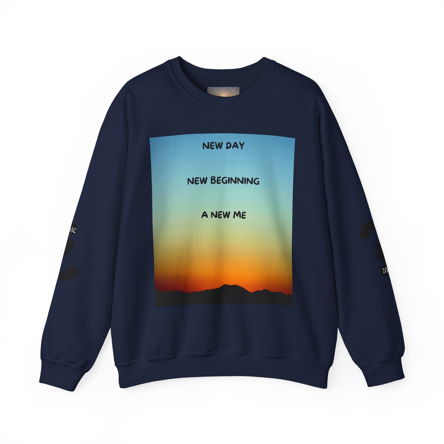 NEW DAY NEW BEGINNING A NEW ME Crewneck Sweatshirt - New Day, New Beginning, A New Me, Motivational Apparel, Cozy Gift for Her, Affirmation Sweater, [...]