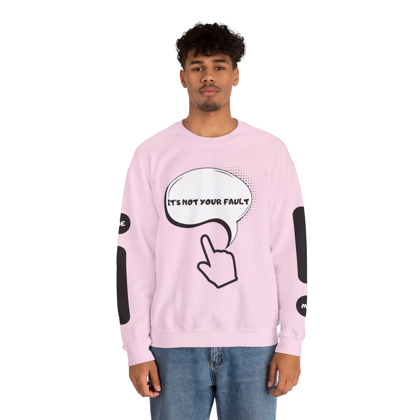 "It's Not Your Fault" Graphic Comfort Pullover