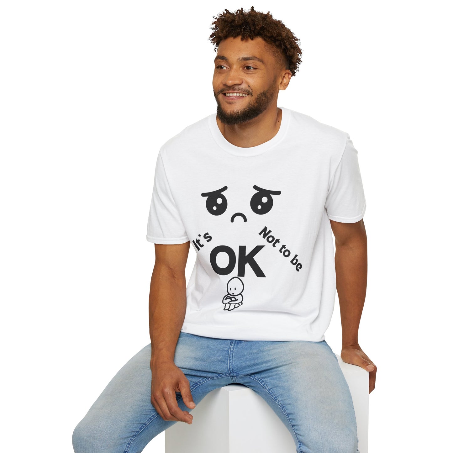 IT'S OK Emotional Support Unisex T-Shirt, Inspirational Tee, Self-Care Shirt, Mental Health Awareness, Gift for Friends, Motivational Apparel, [...]