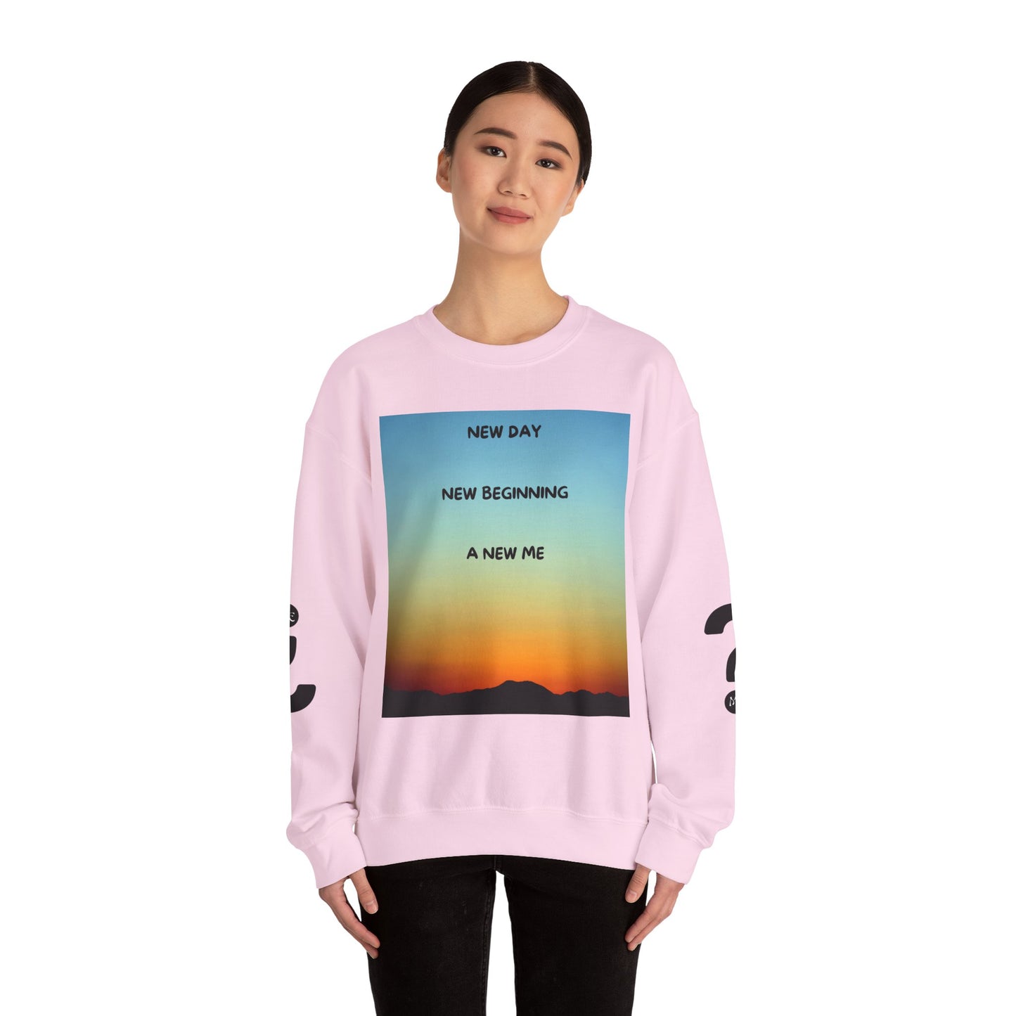 NEW DAY NEW BEGINNING A NEW ME Crewneck Sweatshirt - New Day, New Beginning, A New Me, Motivational Apparel, Cozy Gift for Her, Affirmation Sweater, [...]