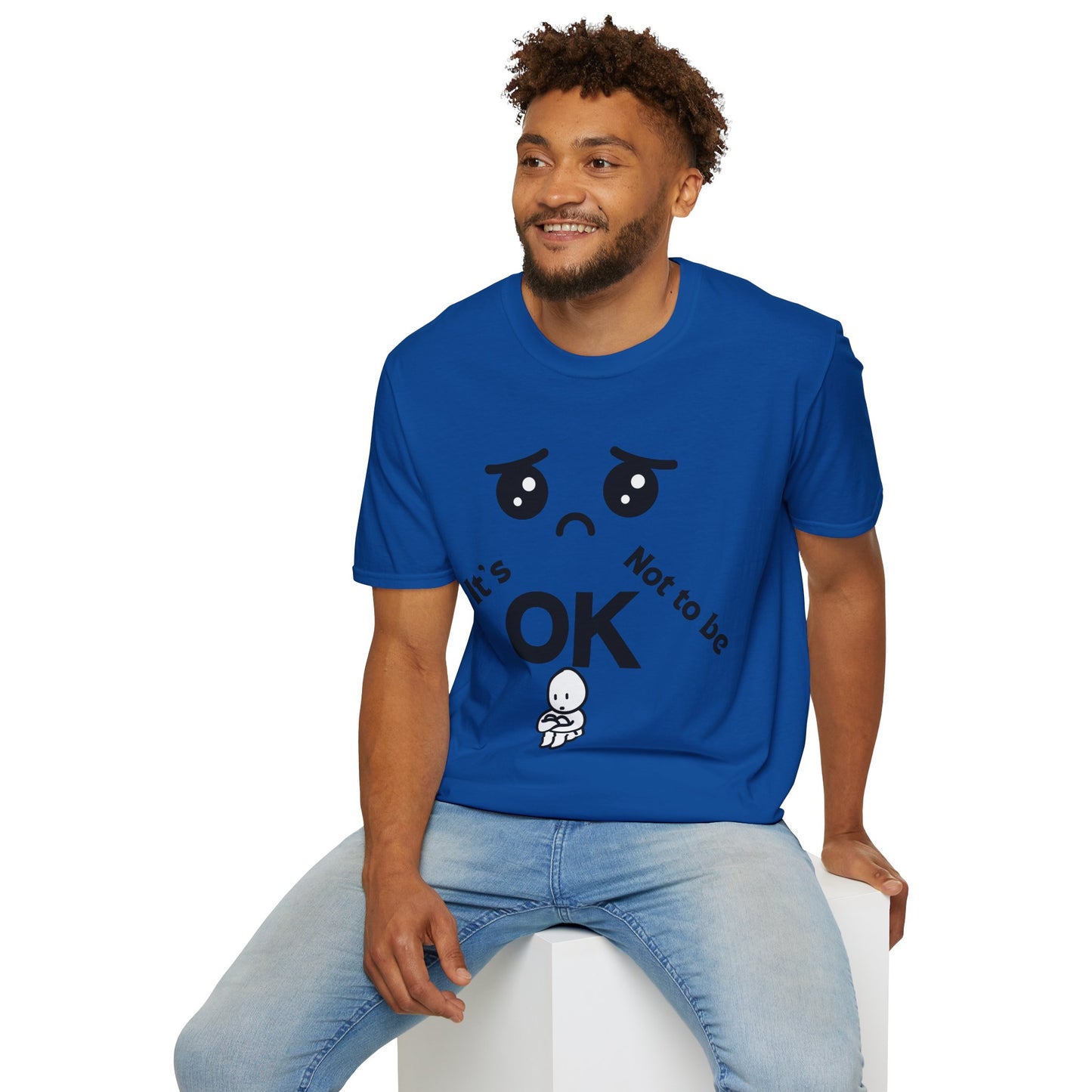 IT'S OK Emotional Support Unisex T-Shirt, Inspirational Tee, Self-Care Shirt, Mental Health Awareness, Gift for Friends, Motivational Apparel, [...]