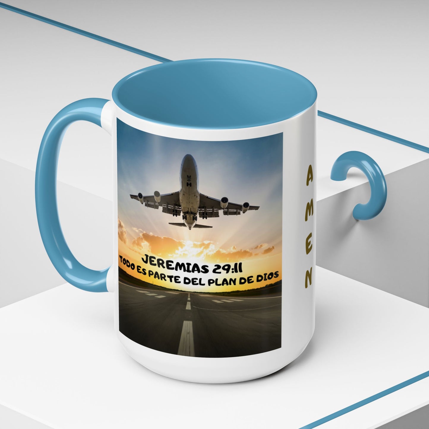 "Mateo 28:20 Estoy Contigo Siempre" Accent Mug (11/15oz)