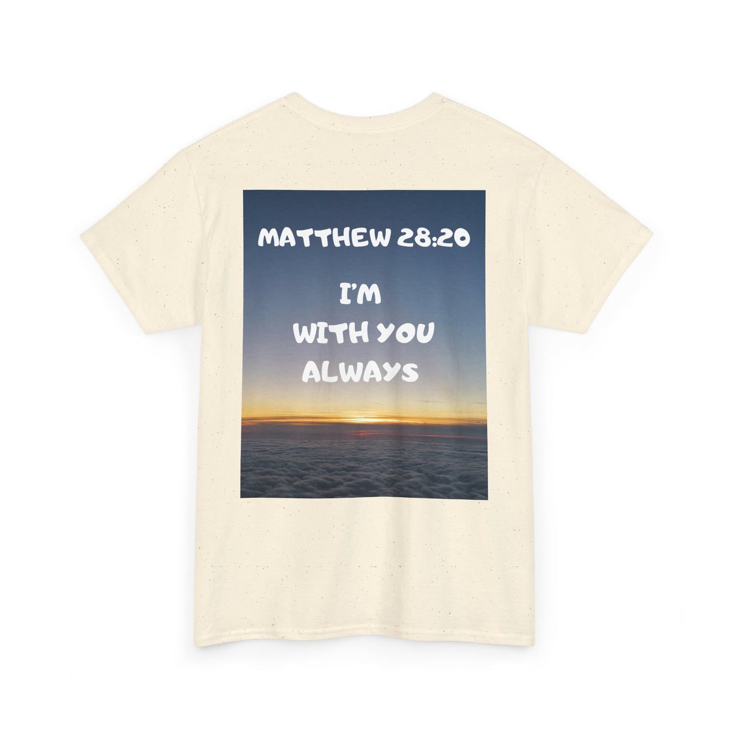 Faith Travel T‑Shirt — “Jeremiah 29:11 / Matthew 28:20” Inspirational Plane Tee