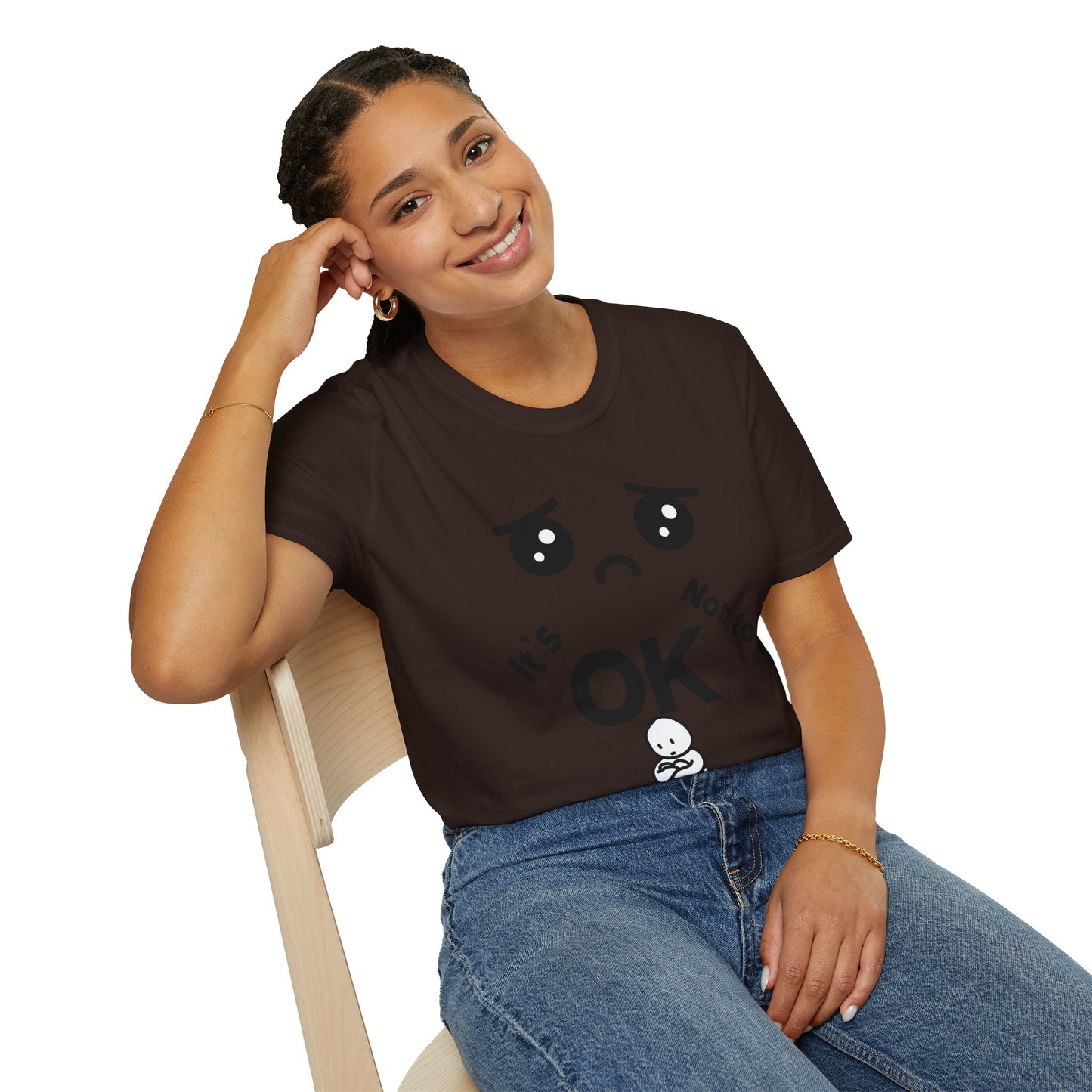 IT'S OK Emotional Support Unisex T-Shirt, Inspirational Tee, Self-Care Shirt, Mental Health Awareness, Gift for Friends, Motivational Apparel, [...]