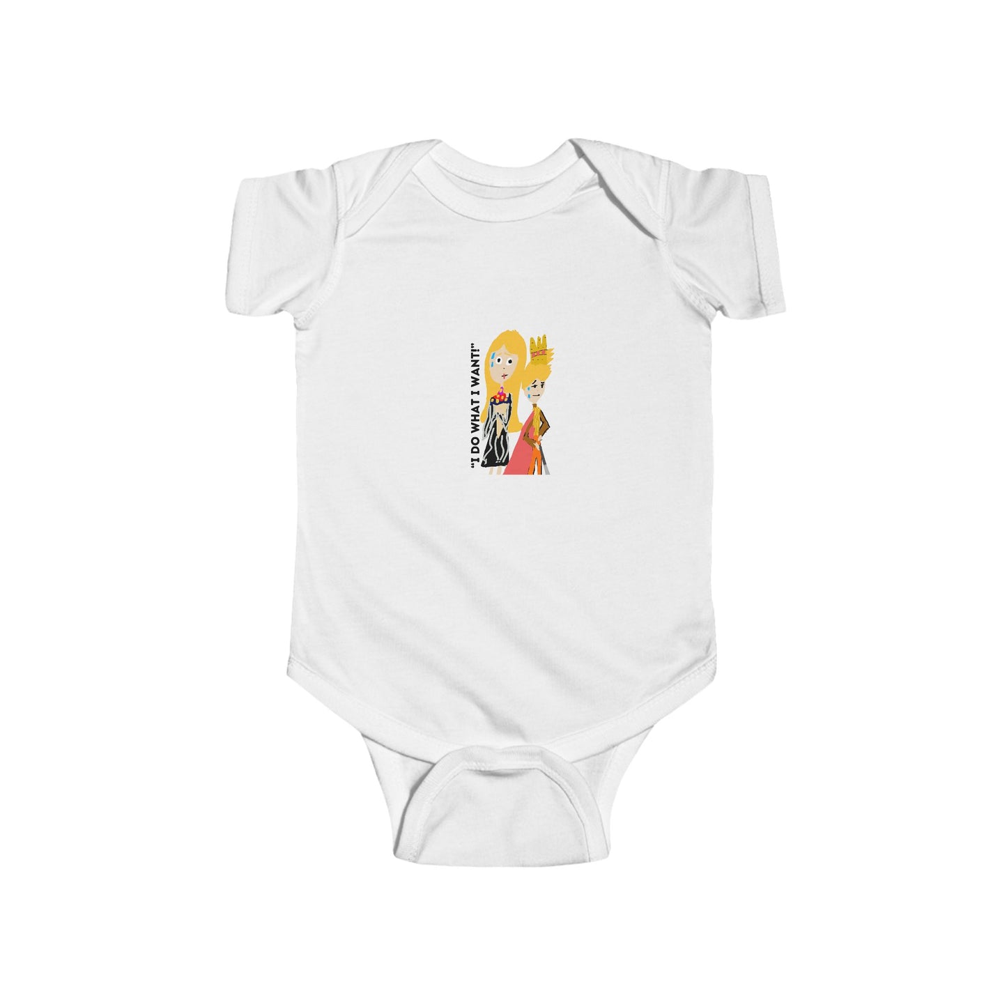 I DO WHAT I WANT BABIES ISAAC IDYER ARTS DESINGS Infant Fine Jersey Bodysuit