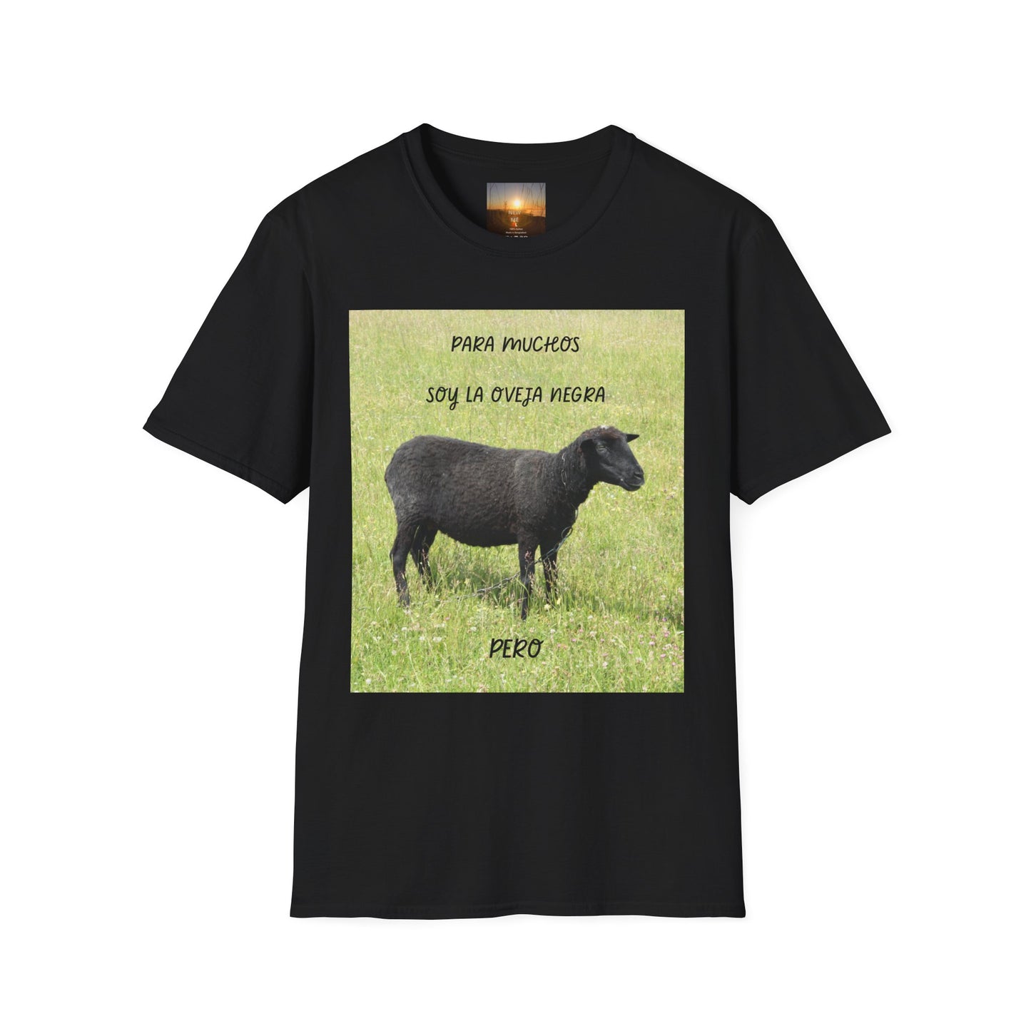 OVEJA NEGRA PERO Unisex Softstyle T-Shirt with Sheep Designs - Cute Farm Animal Tee, Funny Gift for Animal Lovers, Pastoral Vibe, Eco-Friendly Fashion, [...]