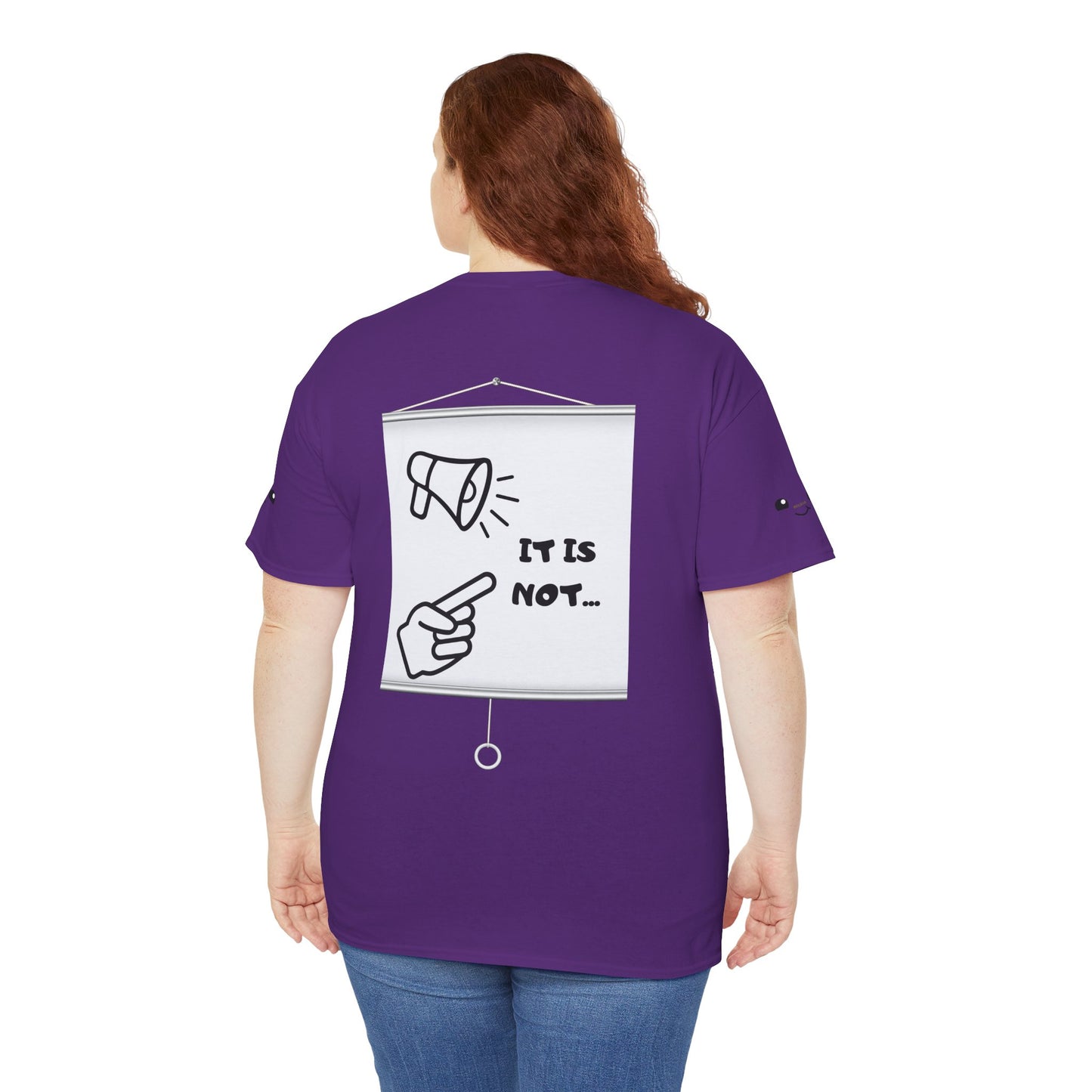 Graphic Tee — "It's Not Your Fault" Comic-Style Pointing Design