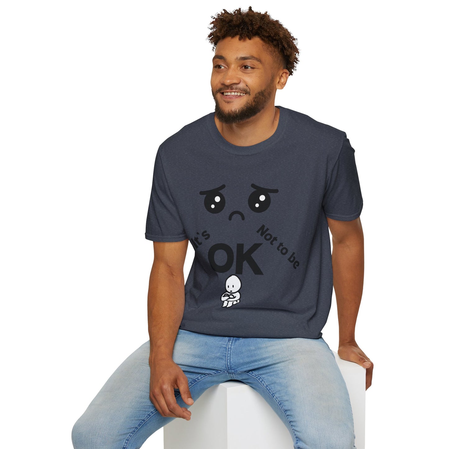 IT'S OK Emotional Support Unisex T-Shirt, Inspirational Tee, Self-Care Shirt, Mental Health Awareness, Gift for Friends, Motivational Apparel, [...]