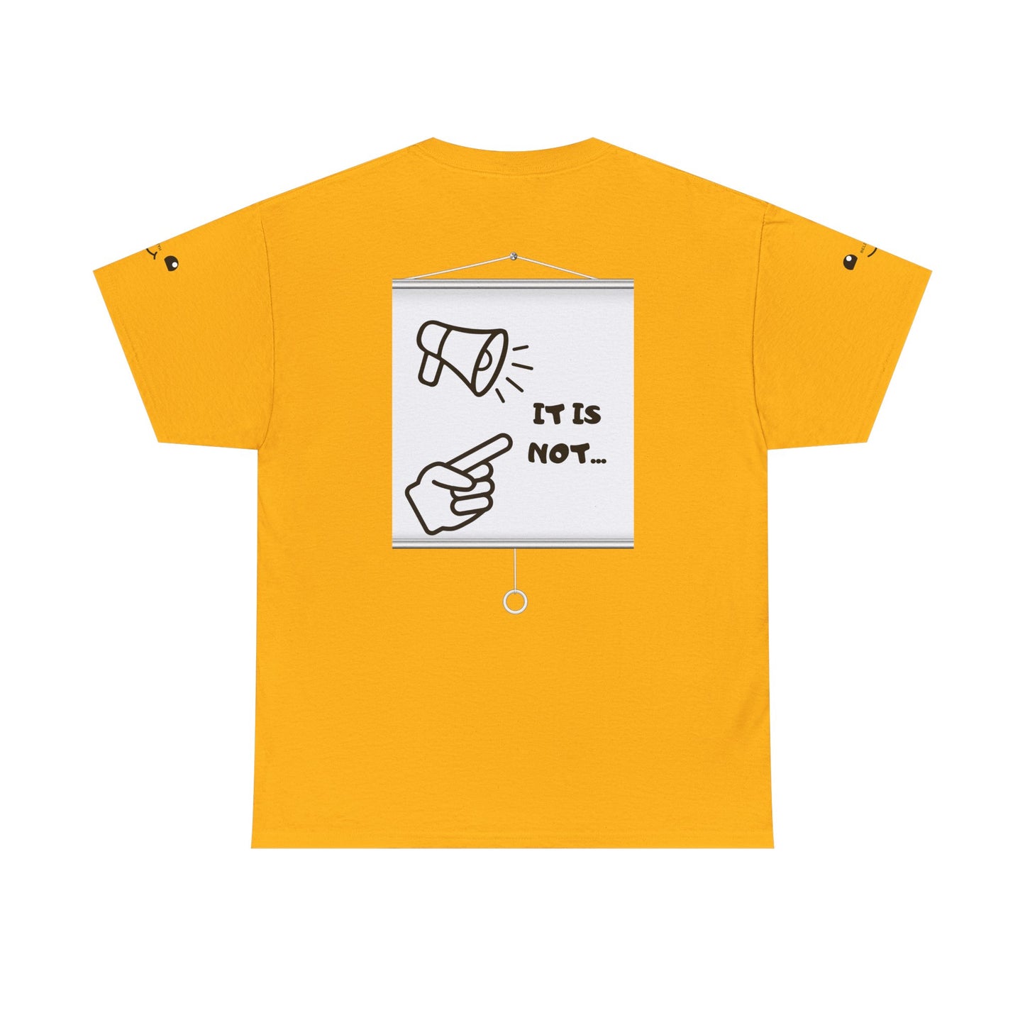 Graphic Tee — "It's Not Your Fault" Comic-Style Pointing Design