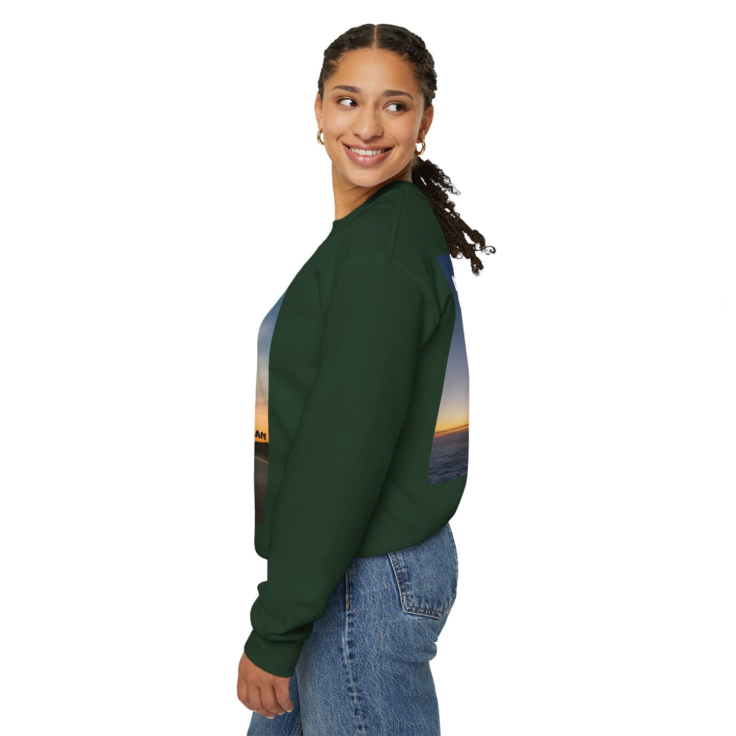 "Jeremiah 29:11 / Matthew 28:20" Christian Crewneck Inspirational Bible Verse Sweatshirt