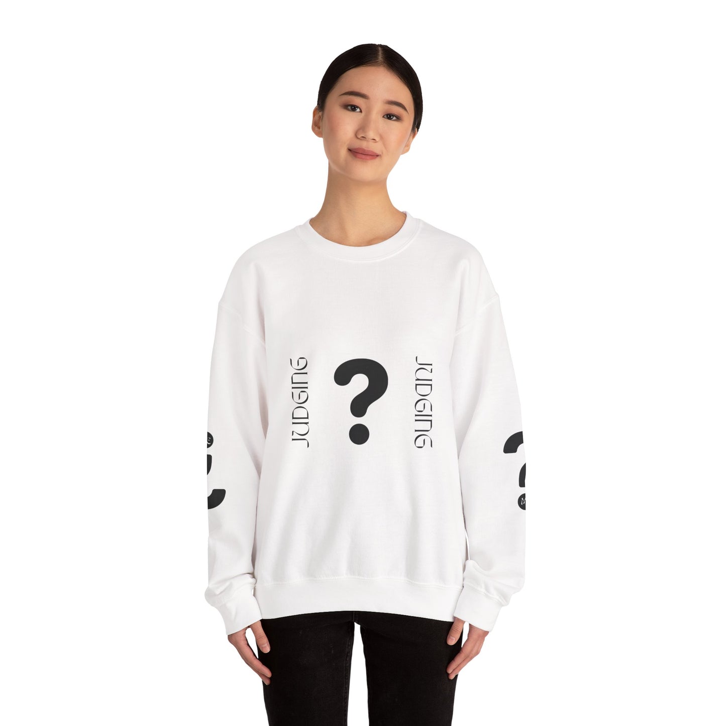 Judging Crewneck Sweatshirt, Unisex Sweater, Funny Sweatshirt, Casual Fashion, Gift for Friends, Comfort Wear