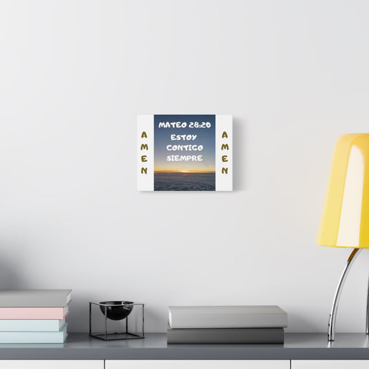"Mateo 28:20 Estoy Contigo Siempre" Spanish Inspirational Wall Art