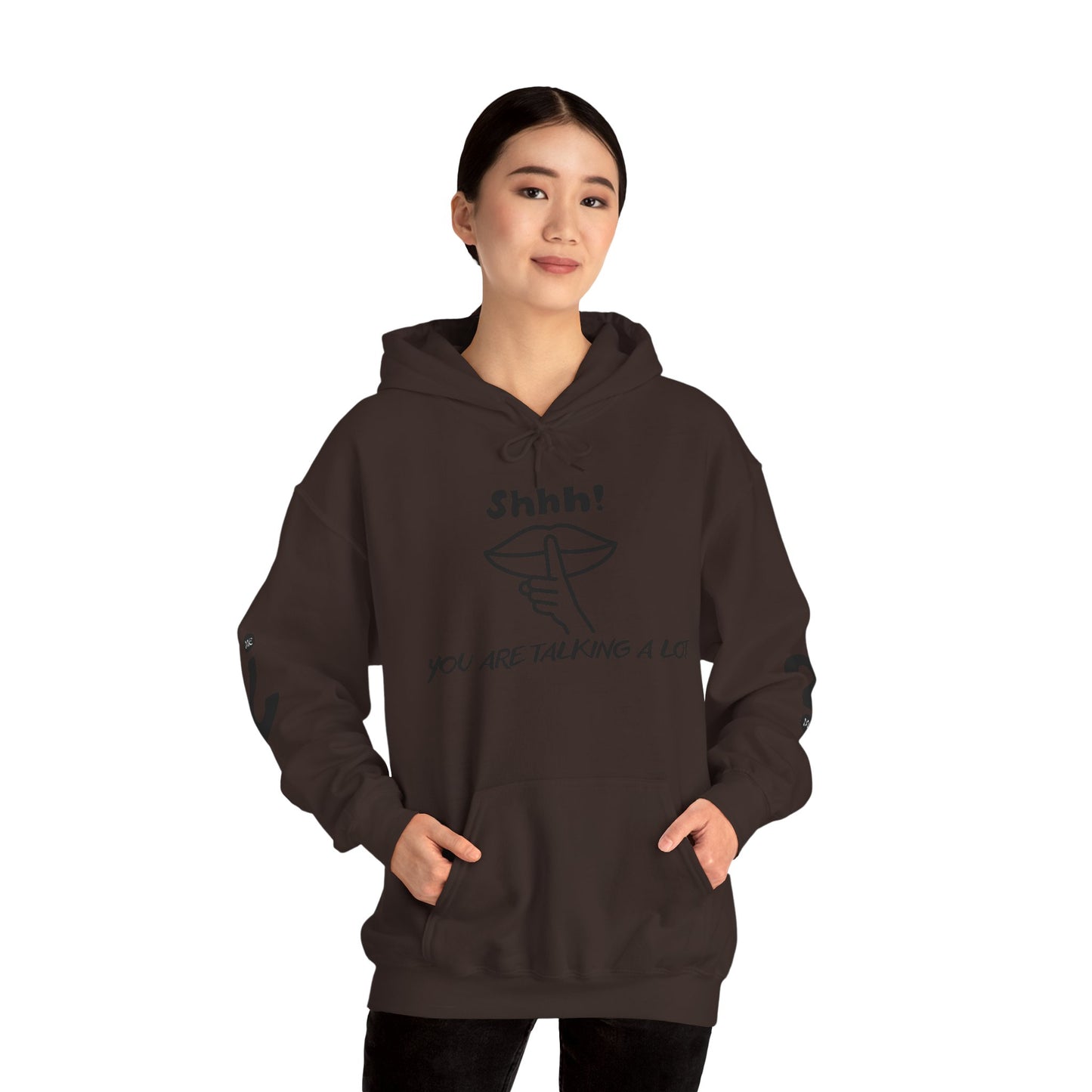 Shhh! Funny Unisex Hooded Sweatshirt, Cozy Hoodie for Introverts, Ideal Gift for Friends and Family, Perfect for Casual Wear, [...]