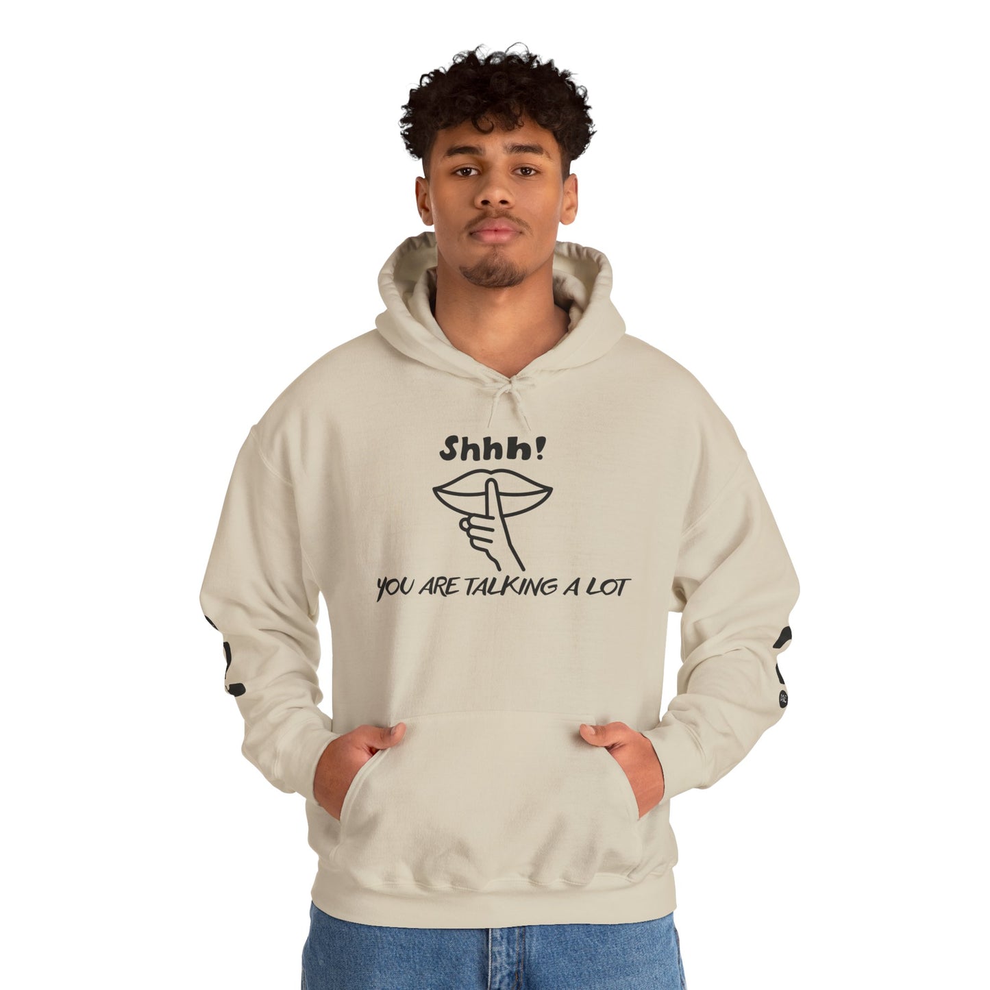 Shhh! Funny Unisex Hooded Sweatshirt, Cozy Hoodie for Introverts, Ideal Gift for Friends and Family, Perfect for Casual Wear, [...]
