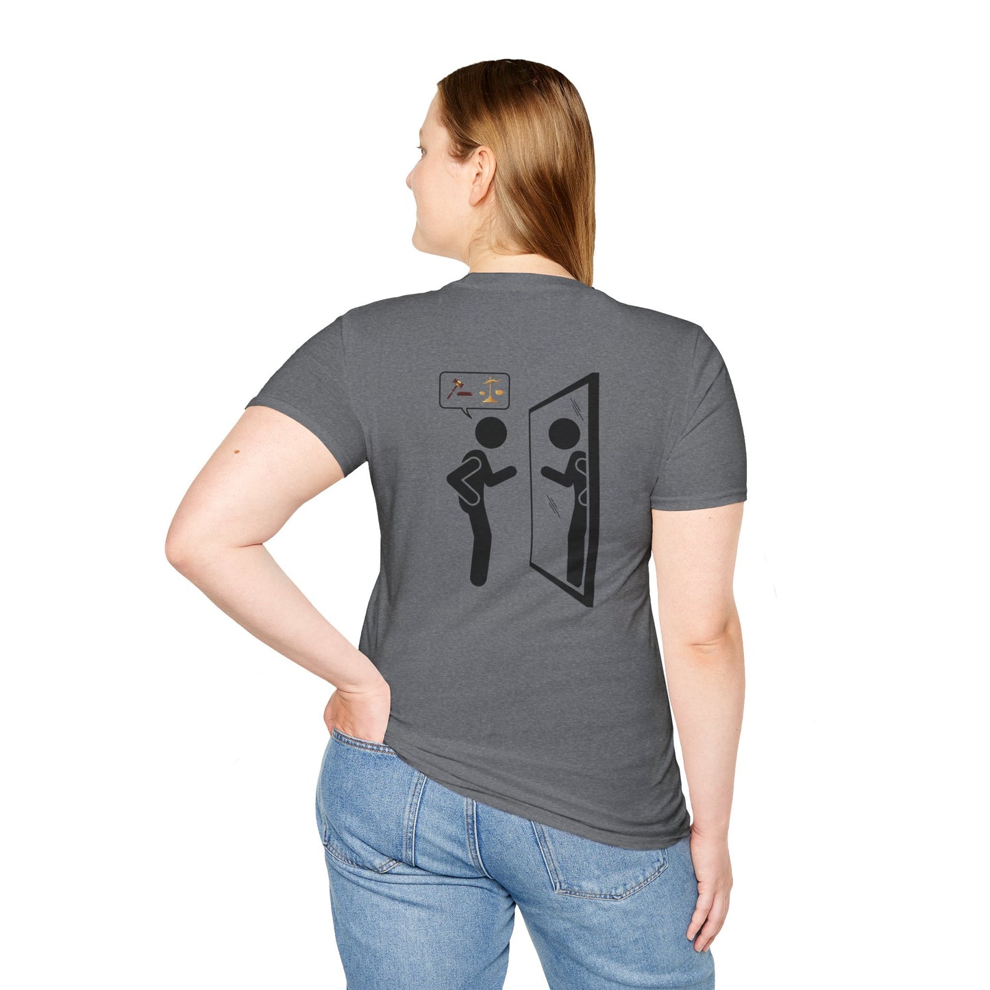JUZGANDO Humorous Unisex Softstyle T-Shirt - Questioning Yourself Shirt, Funny Graphic Tee, Casual Wear, Gift for Friends & Family, [...]