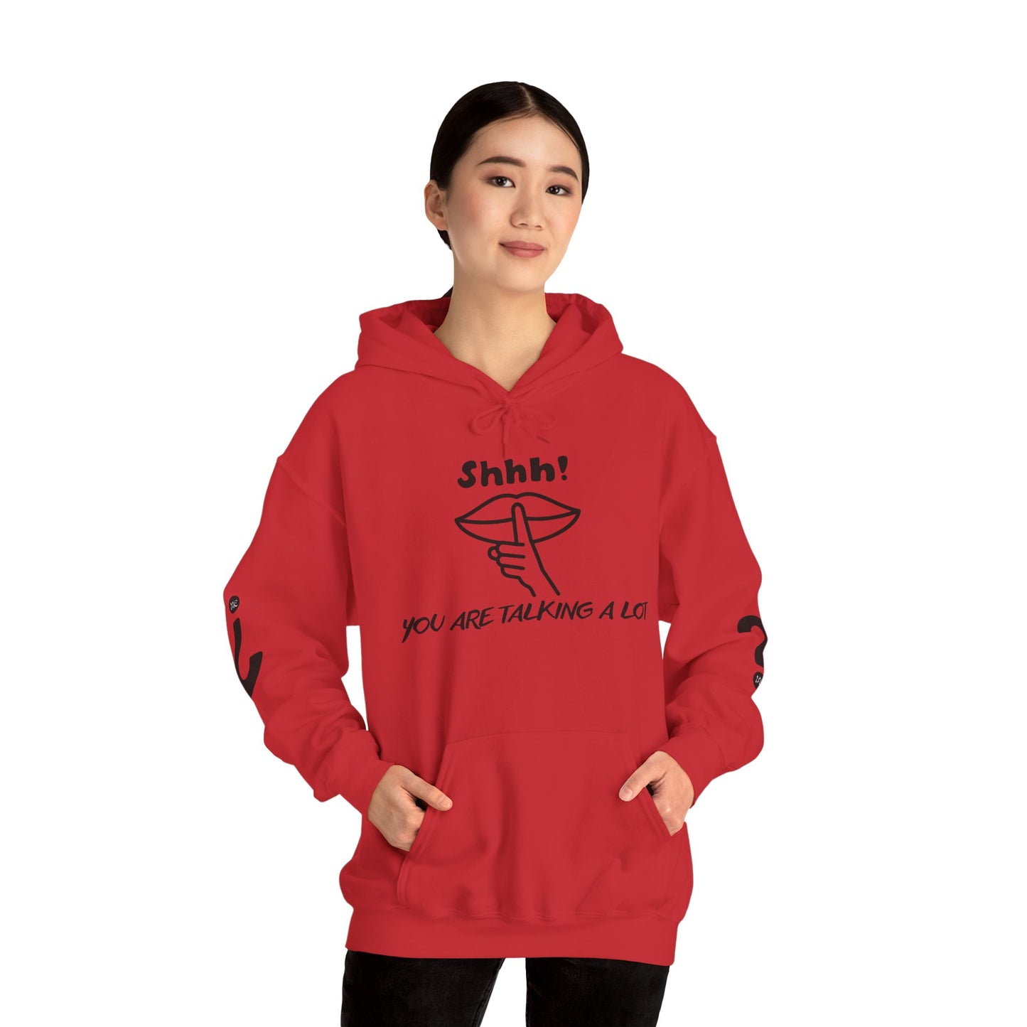 Shhh! Funny Unisex Hooded Sweatshirt, Cozy Hoodie for Introverts, Ideal Gift for Friends and Family, Perfect for Casual Wear, [...]