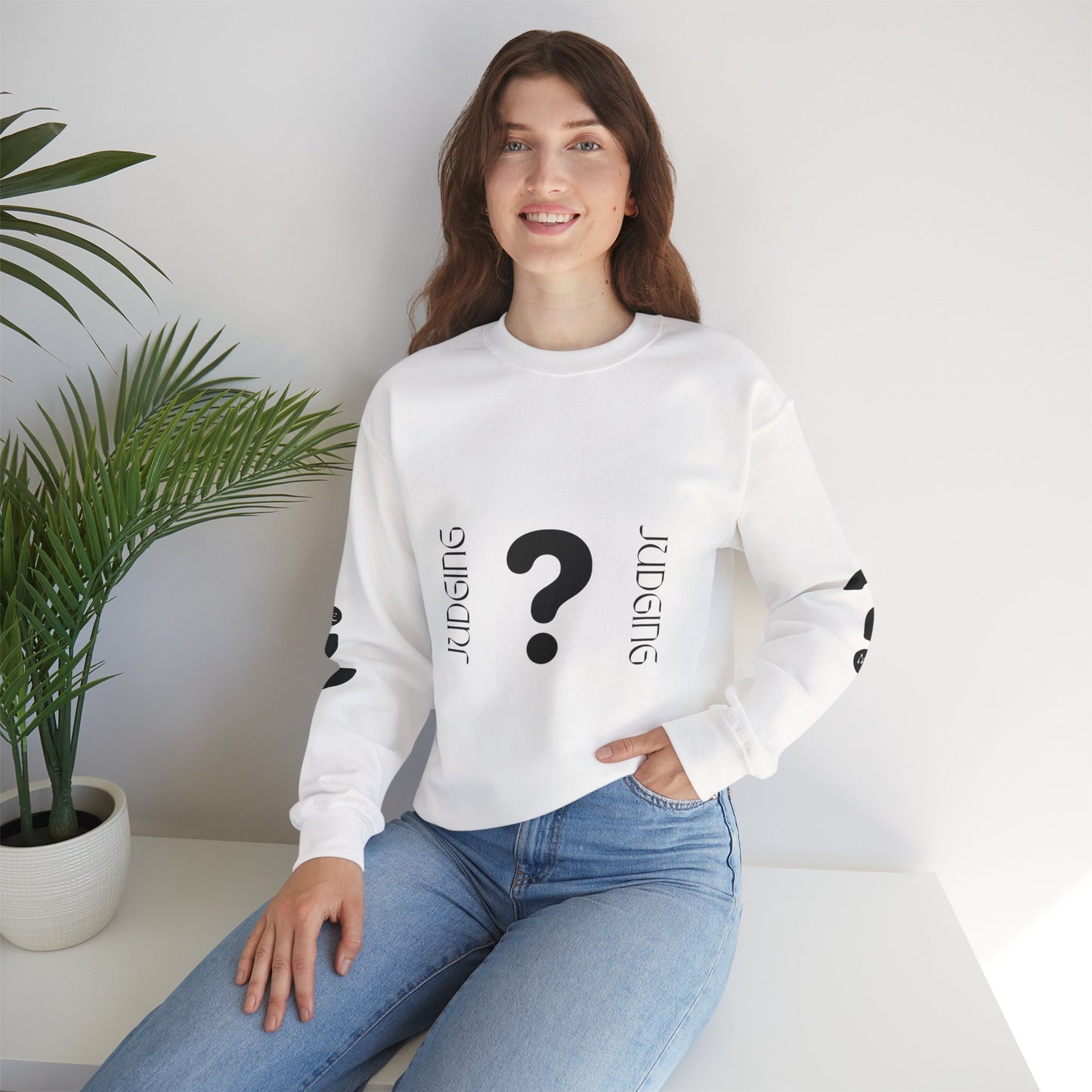 Judging Crewneck Sweatshirt, Unisex Sweater, Funny Sweatshirt, Casual Fashion, Gift for Friends, Comfort Wear