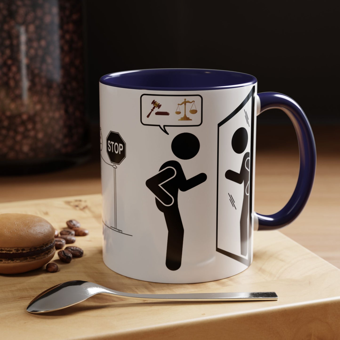 Judging Coffee Mug - 11 & 15oz Ceramic Drinkware for Funny Gift, Home Decor, Office Use, Tea Lovers, Unique Present