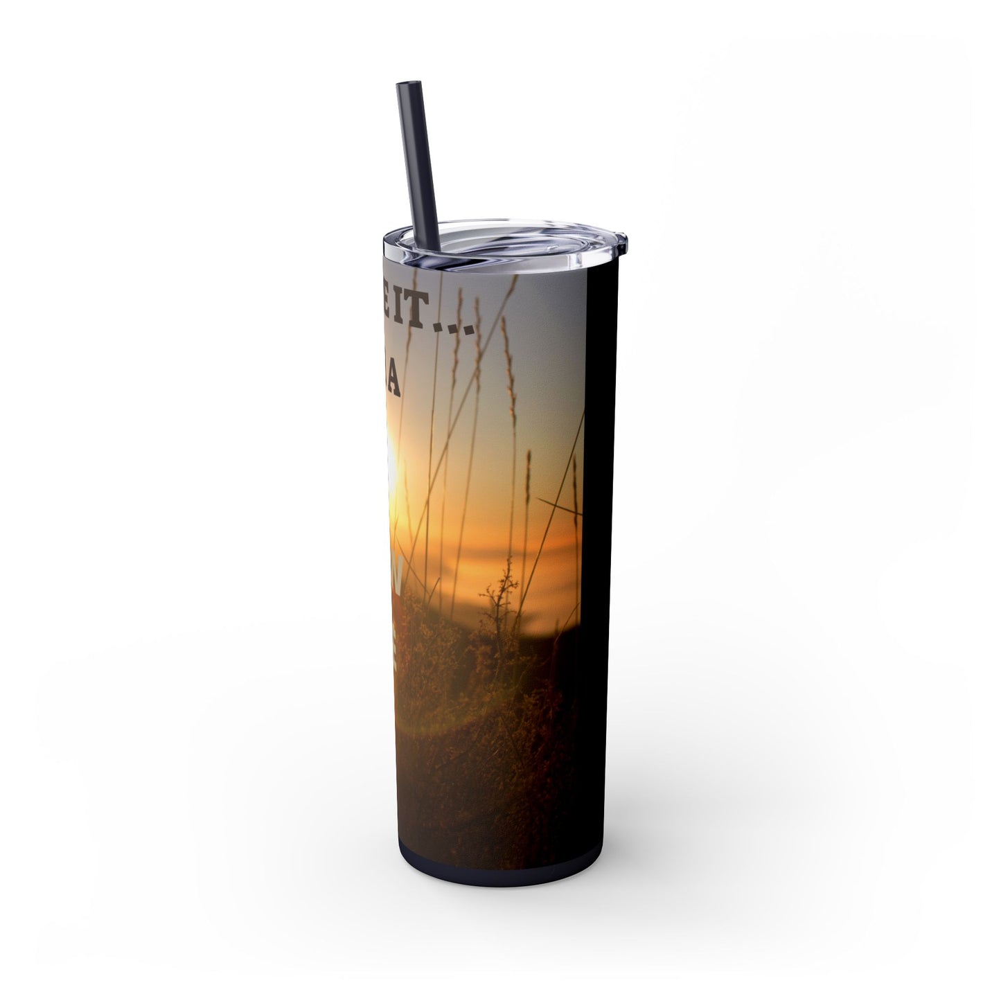 I MADE IT Inspirational Skinny Tumbler, 20oz - Motivational Drinkware for Self-Improvement, Perfect Gift for Wellness Journeys, Birthday, New Year