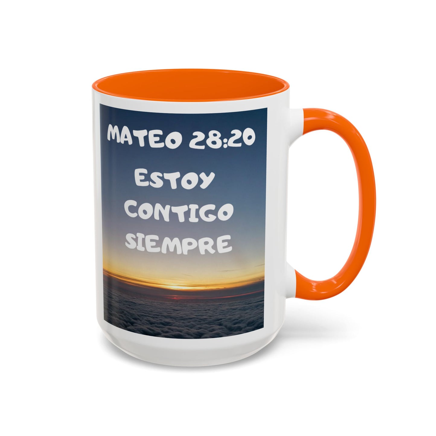 "Mateo 28:20 Estoy Contigo Siempre" Accent Mug (11/15oz)