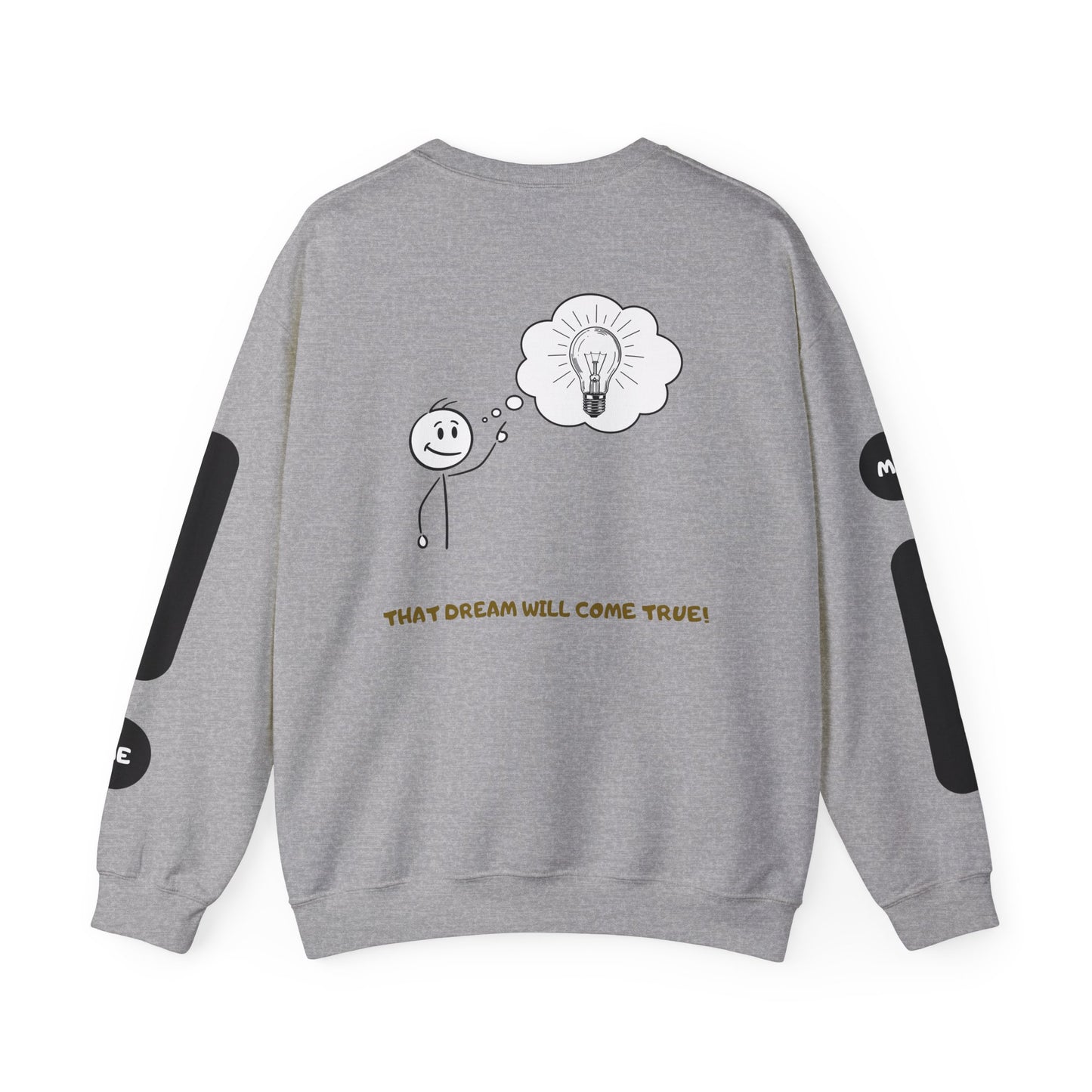 Motivational Crewneck Sweatshirt – "Don't Lose Focus… You've Got This" Scenic Design