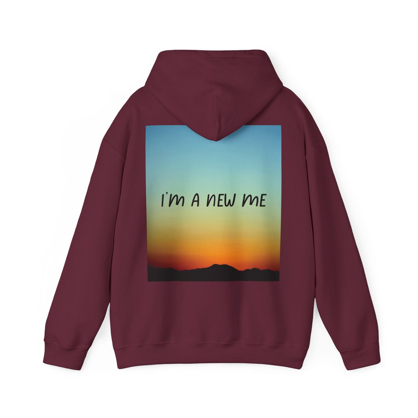 NEW DAY NEW BEGINNING A NEW ME Unisex Heavy Blend™ Hooded Sweatshirt