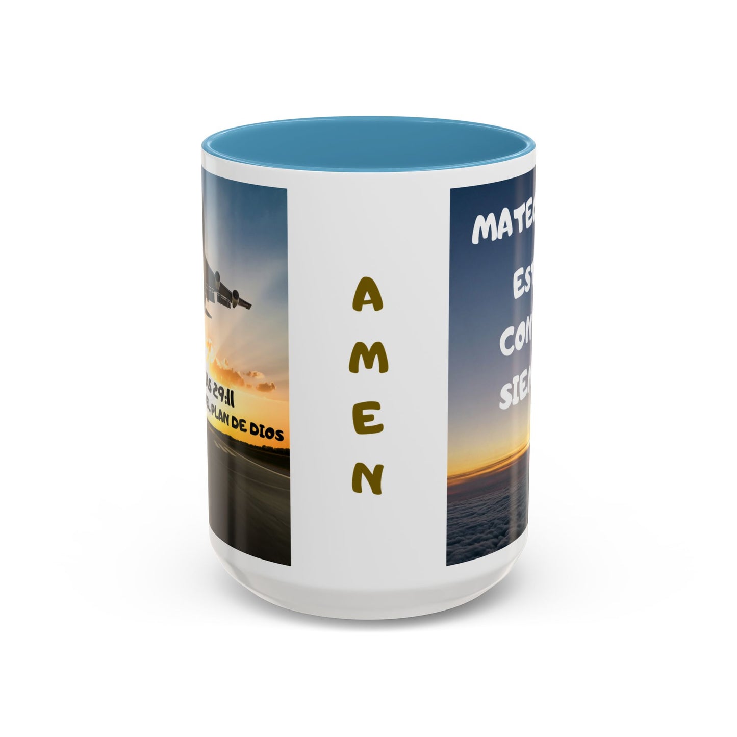 "Mateo 28:20 Estoy Contigo Siempre" Accent Mug (11/15oz)
