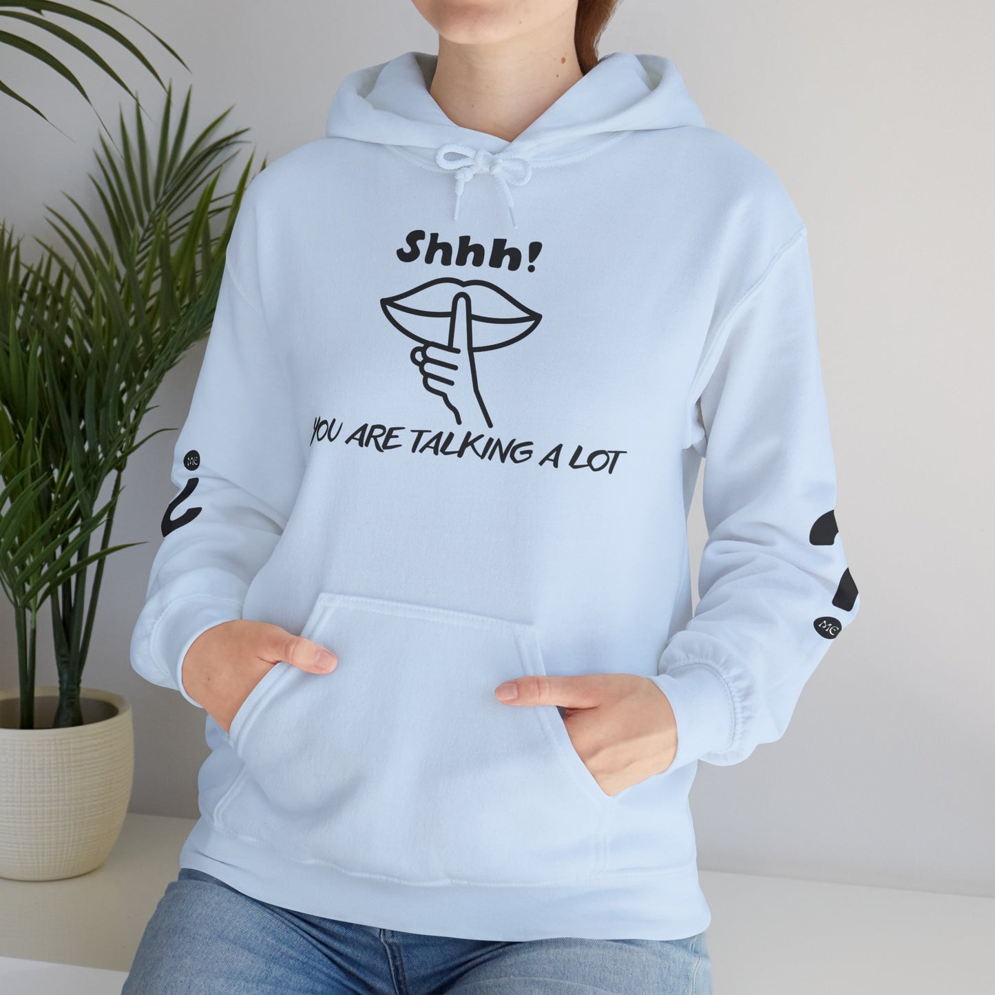 Shhh! Funny Unisex Hooded Sweatshirt, Cozy Hoodie for Introverts, Ideal Gift for Friends and Family, Perfect for Casual Wear, [...]