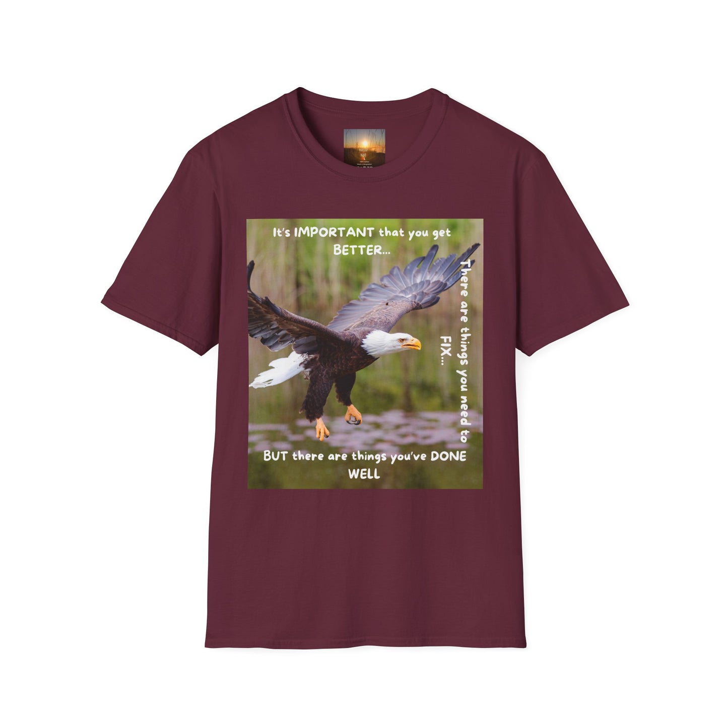 YOU CAN CHANGE/BE BETTER Motivational Eagle T-Shirt | Inspirational Gift for Nature Lovers, Positive Quote Tee, Unisex Softstyle Shirt, Eagle Graphic Tee, [...]
