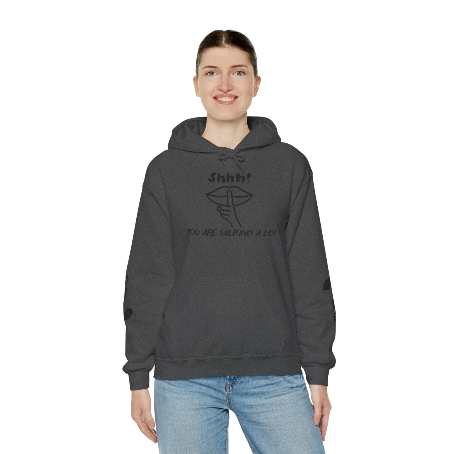 Shhh! Funny Unisex Hooded Sweatshirt, Cozy Hoodie for Introverts, Ideal Gift for Friends and Family, Perfect for Casual Wear, [...]