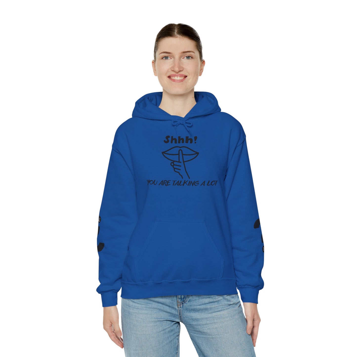 Shhh! Funny Unisex Hooded Sweatshirt, Cozy Hoodie for Introverts, Ideal Gift for Friends and Family, Perfect for Casual Wear, [...]