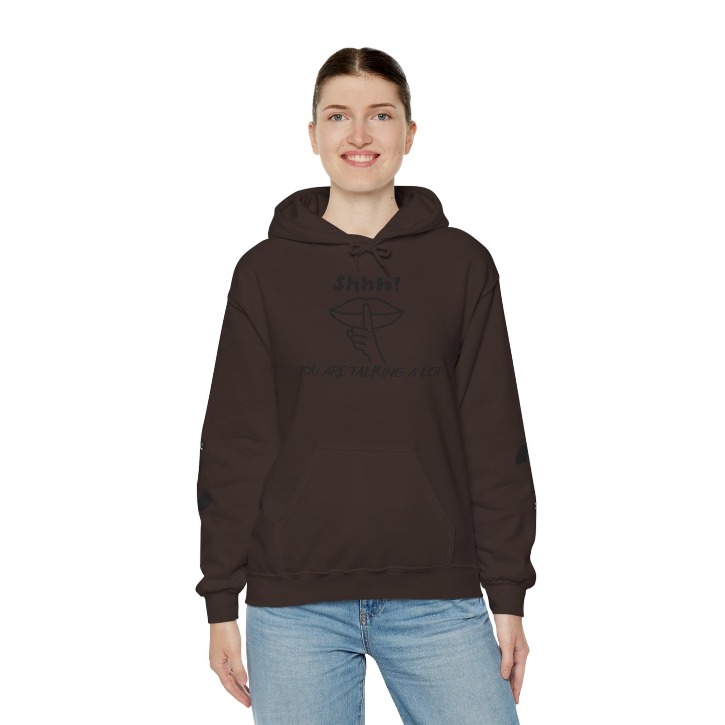 Shhh! Funny Unisex Hooded Sweatshirt, Cozy Hoodie for Introverts, Ideal Gift for Friends and Family, Perfect for Casual Wear, [...]