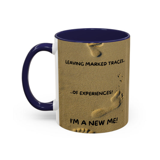LEAVING EXPERIENCES Inspirational Accent Coffee Mug - Perfect Gift for New Beginnings, Motivation, Self-Discovery, Café Lover, Ceramic Cup