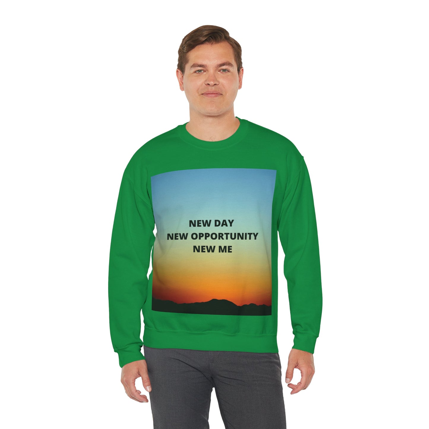 NEW DAY NEW OPPORTUNITY NEW ME Unisex Heavy Blend™ Crewneck Sweatshirt