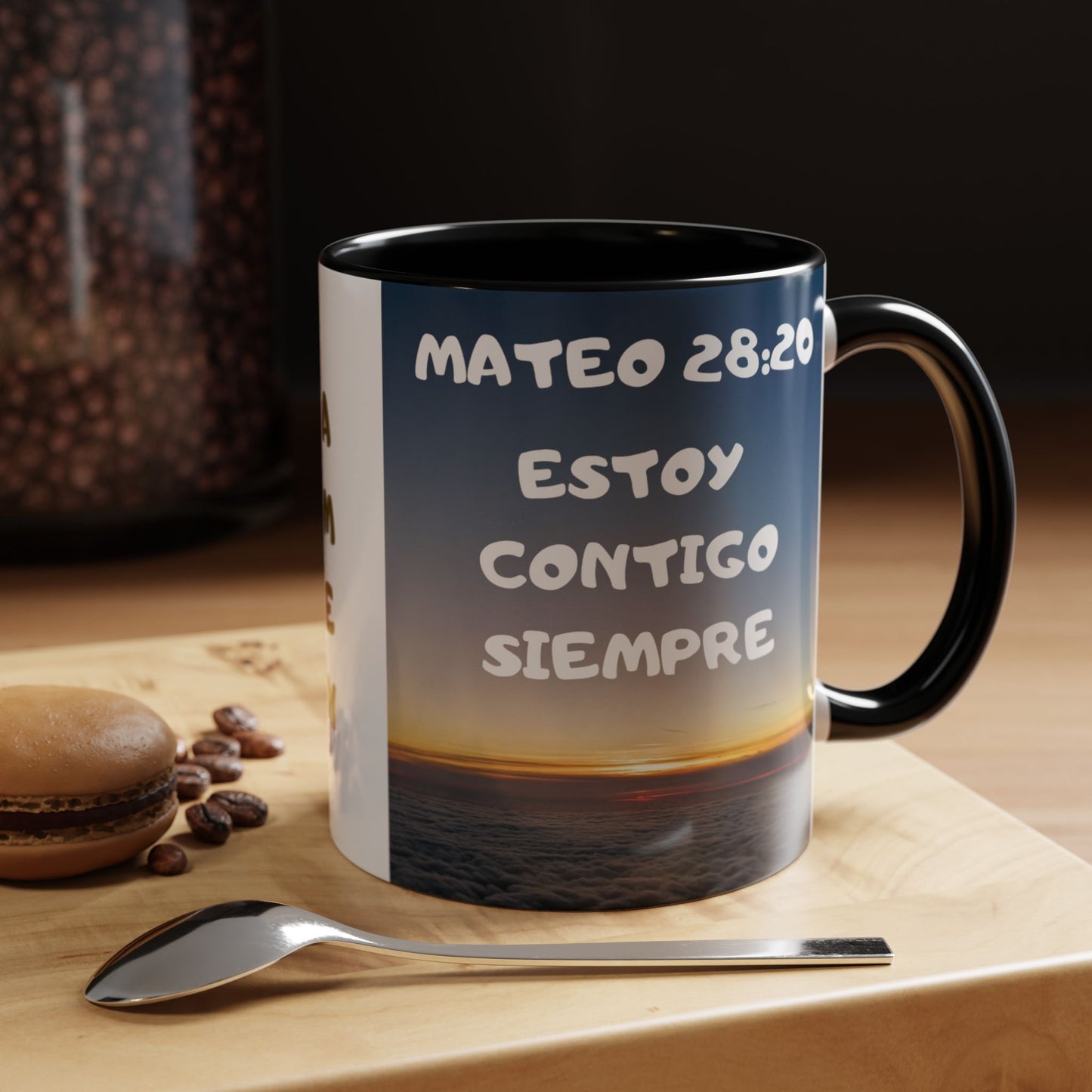 "Mateo 28:20 Estoy Contigo Siempre" Accent Mug (11/15oz)