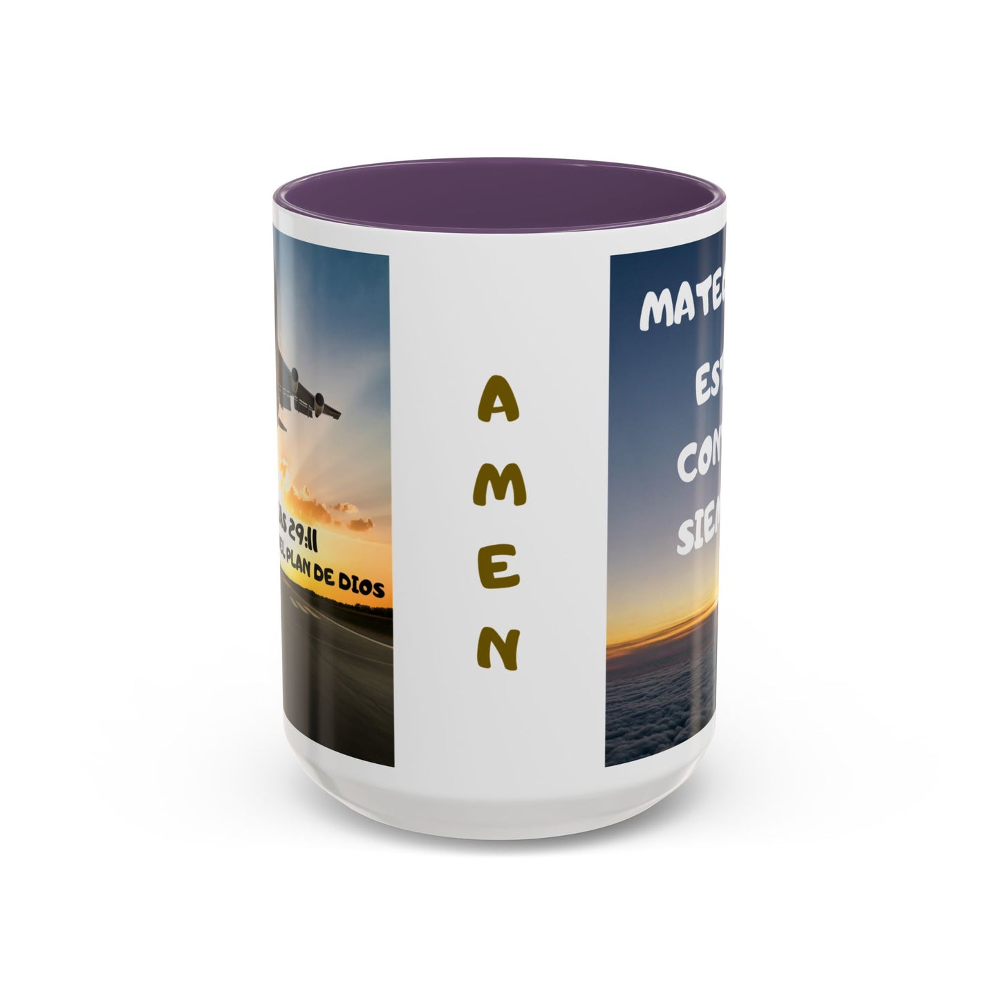 "Mateo 28:20 Estoy Contigo Siempre" Accent Mug (11/15oz)
