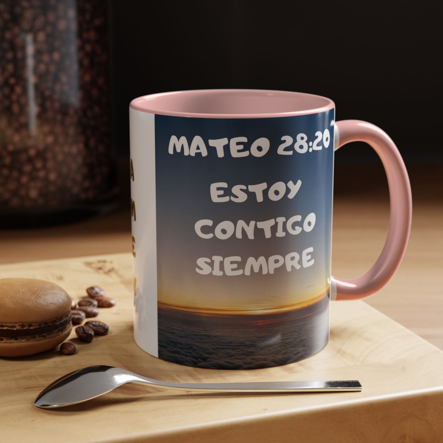 "Mateo 28:20 Estoy Contigo Siempre" Accent Mug (11/15oz)