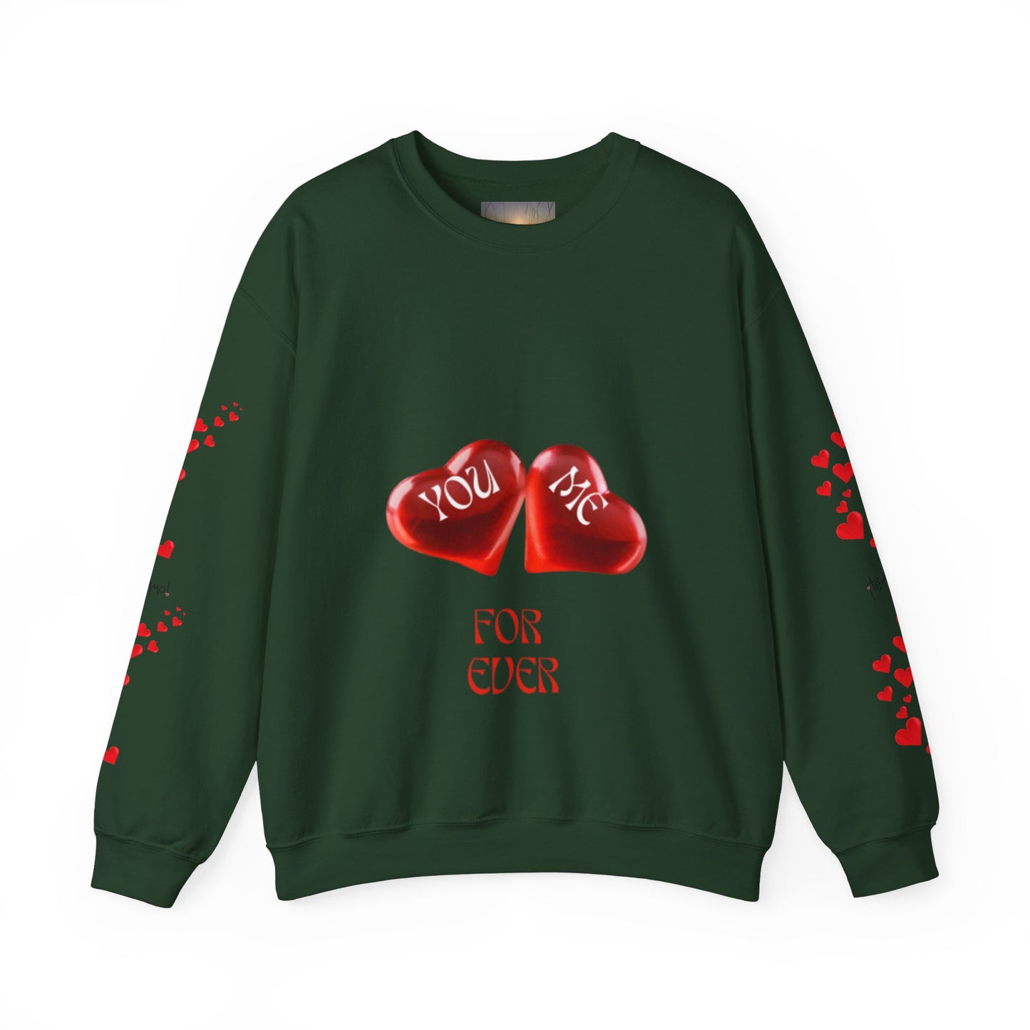 YOU AND ME Romantic Crewneck Sweatshirt, Valentine's Day Gift, Heart Sweatshirt, Unisex Love Hoodie, Couples Apparel