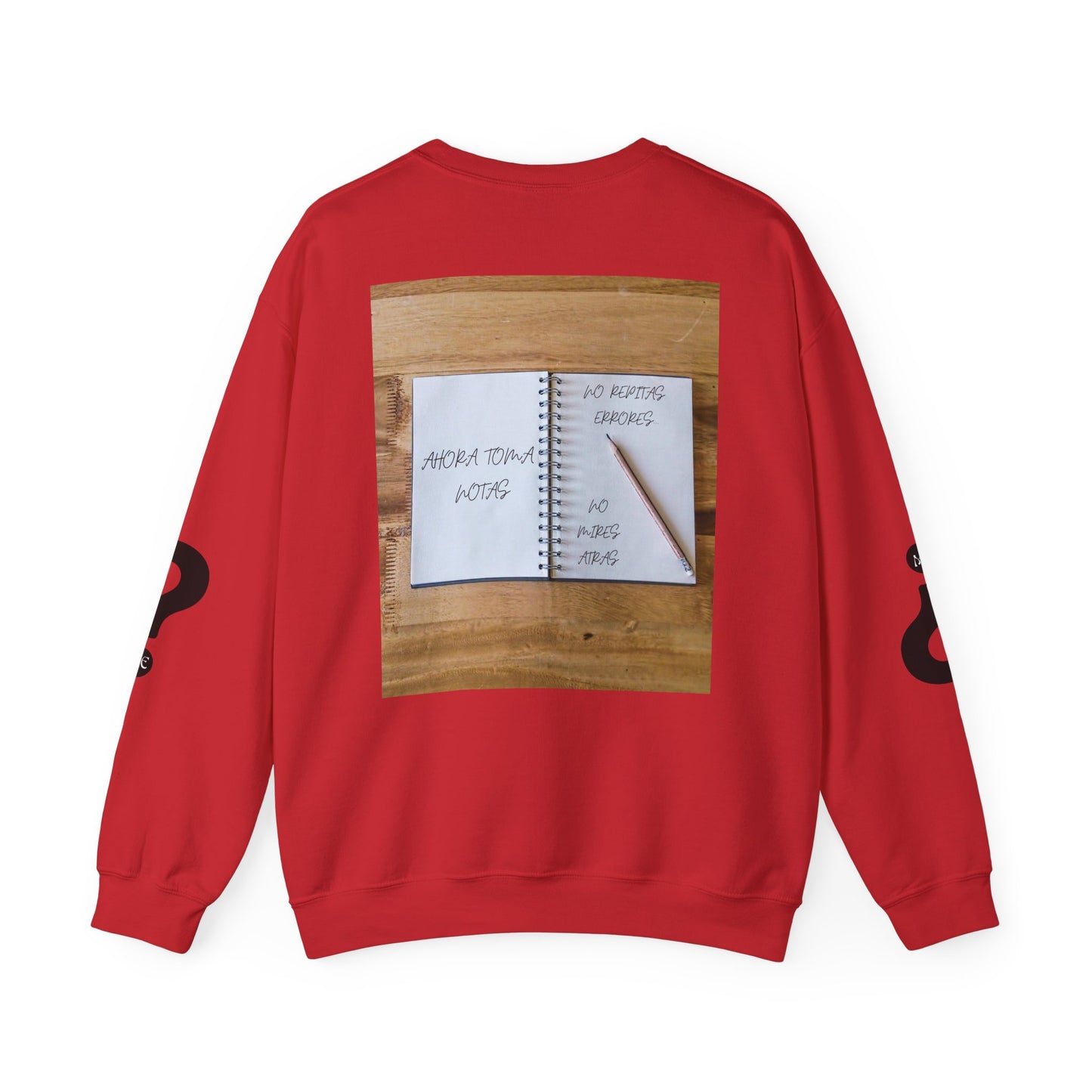 PASA LA PAGINA Inspirational Crewneck Sweatshirt with Motivational Quotes, Cozy Gift for Writers, Journals, Students, Relaxed Style, Thoughtful Present