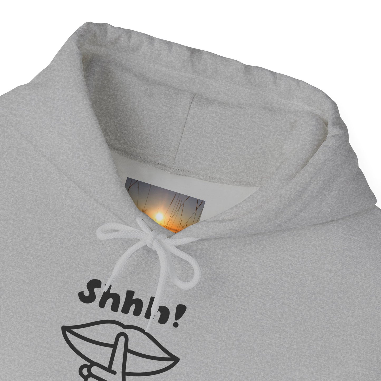 Shhh! Funny Unisex Hooded Sweatshirt, Cozy Hoodie for Introverts, Ideal Gift for Friends and Family, Perfect for Casual Wear, [...]
