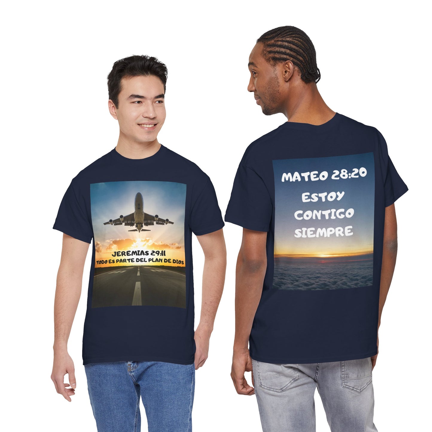 JEREMIAS 29:11 / MATEO 28:20 Religious Tee
